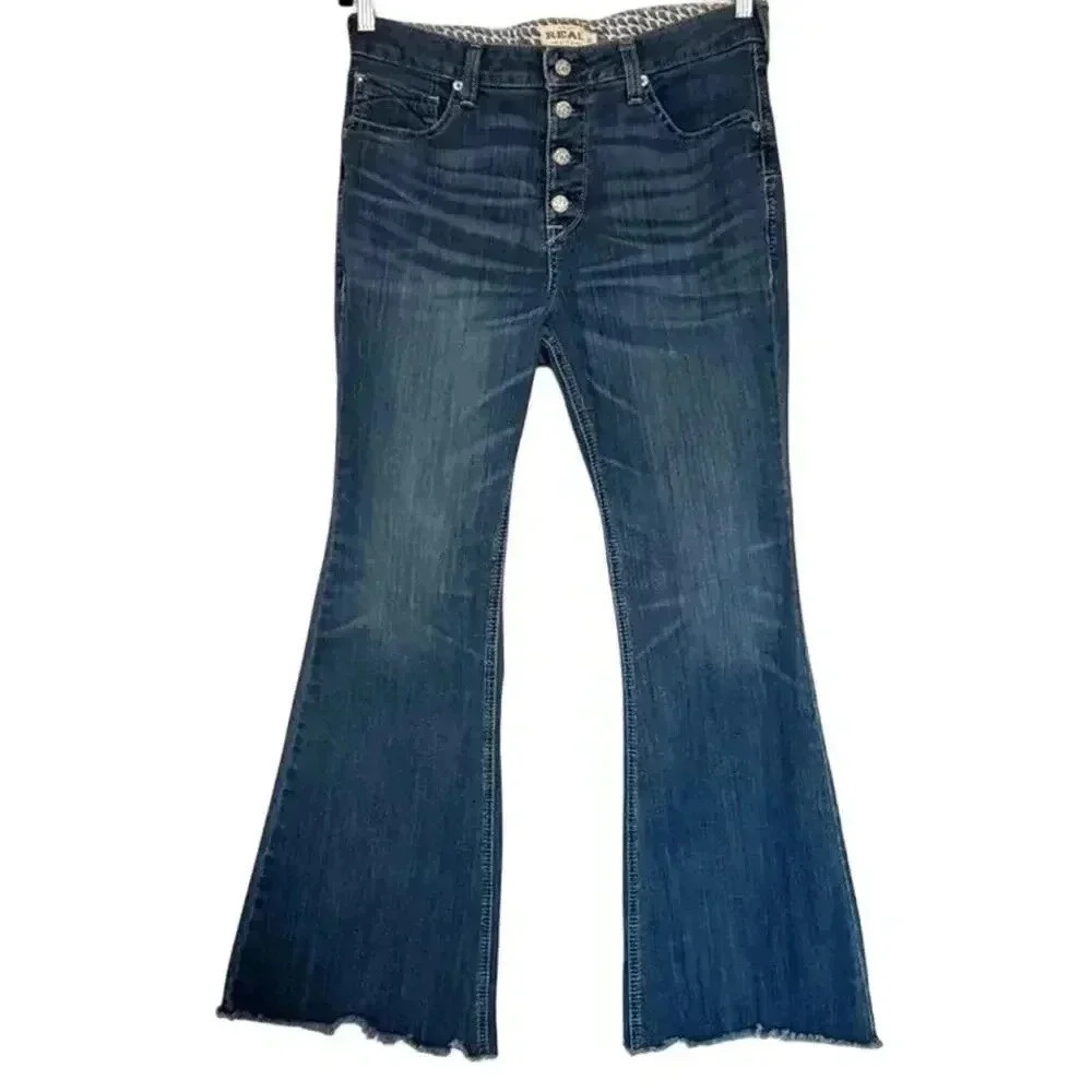 Ariat R.E.A.L. High Rise Stretch Polly Flare Jean Western Size 32S